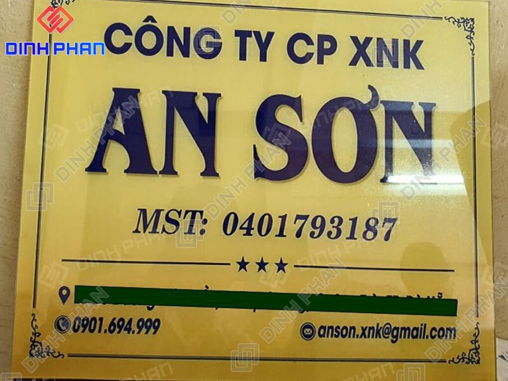 Bang hieu cong ty 21 Bảng hiệu công ty An Sơn