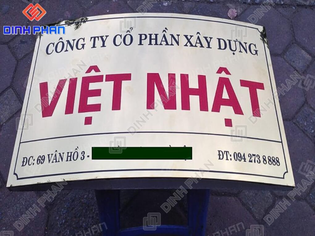 Bang hieu cong ty 22 Bảng hiệu inox Việt Nhật