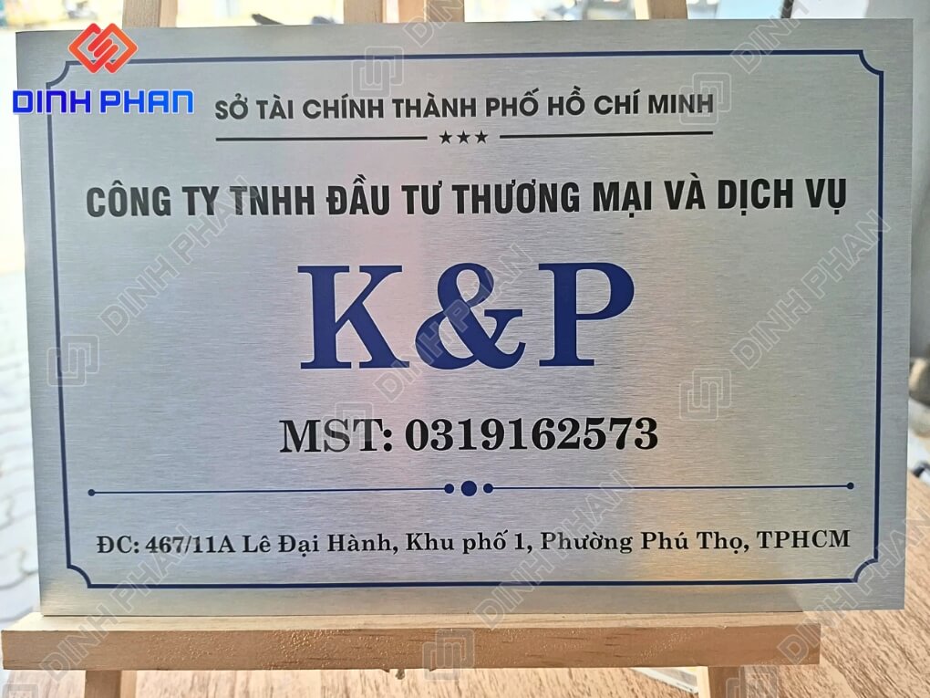 Bang hieu cong ty 25 Bảng hiệu công ty K&P