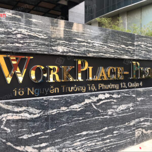 Chữ inox đế mica