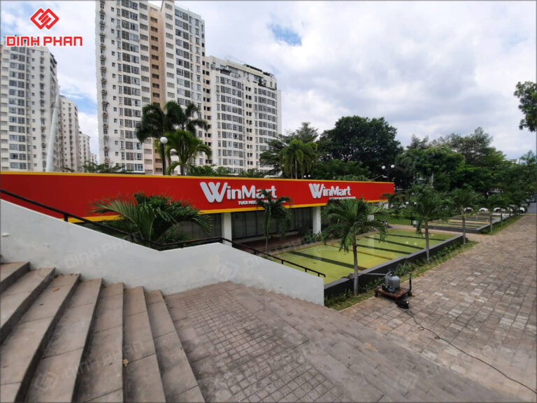 Dự án chữ mica WinMart – Giải pháp quảng cáo sáng nổi bật