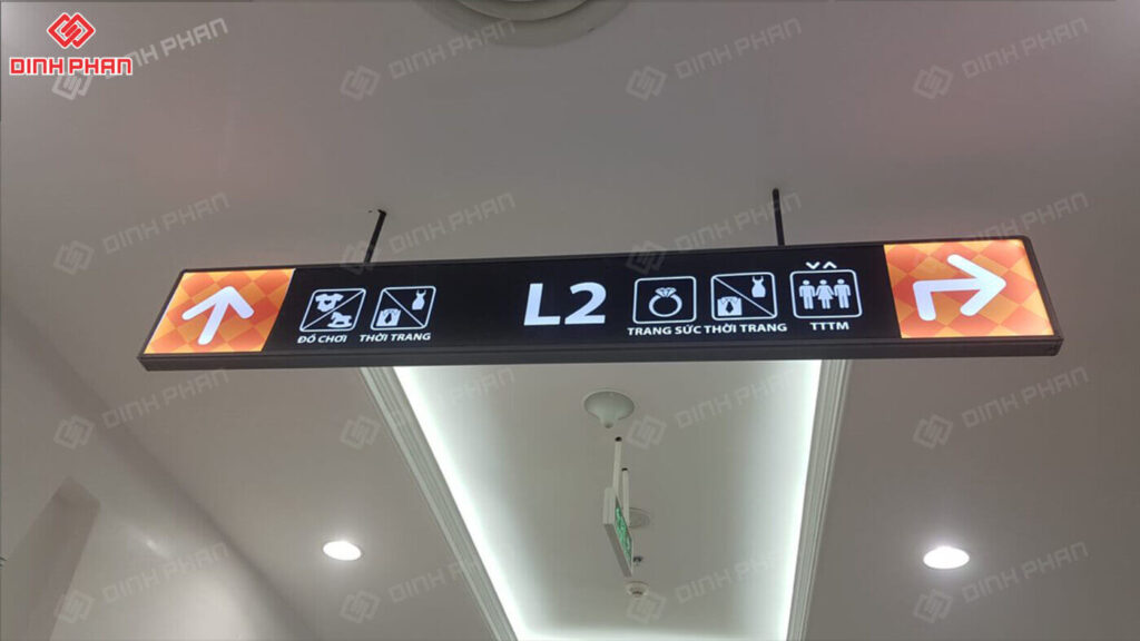 Lam bang hieu dep gia re TPHCM 61 In uv bảng hiệu hộp đèn chỉ dẫn