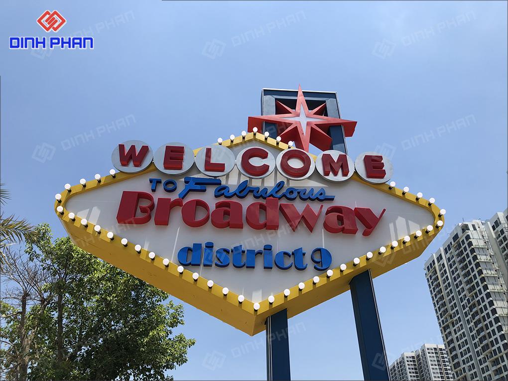 Biển hiệu hộp đèn chữ nổi