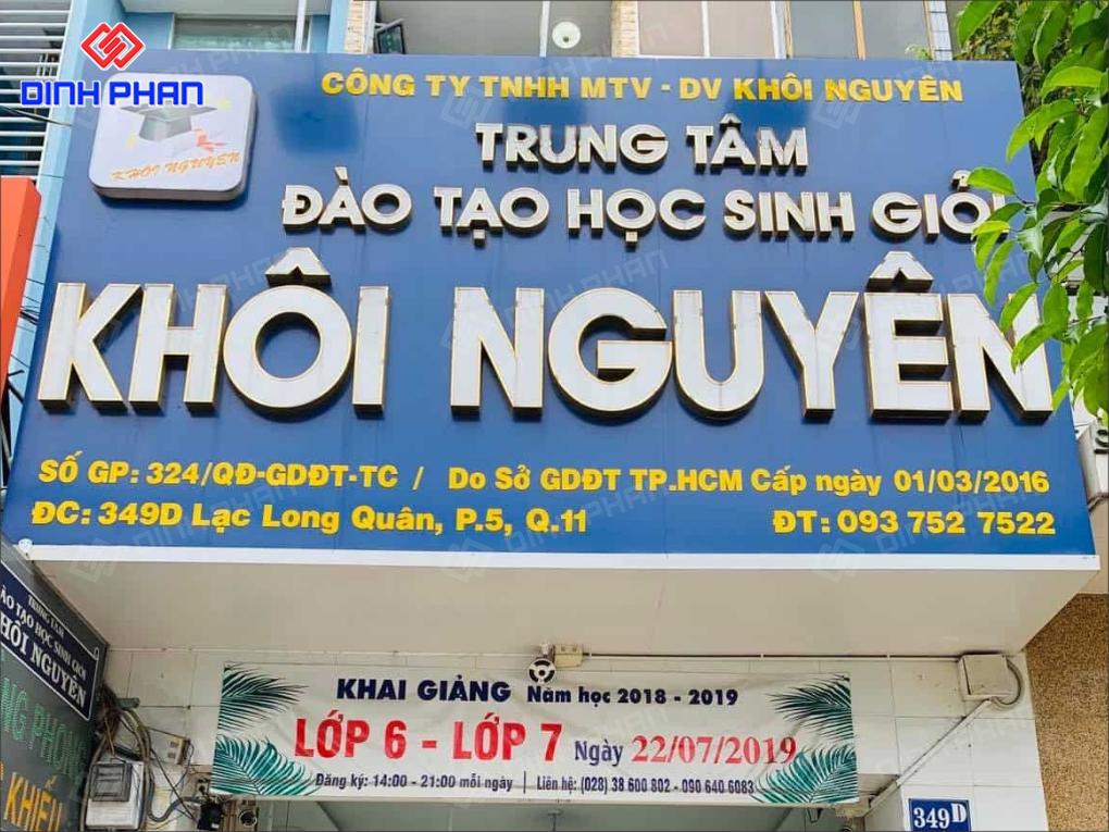 làm biển hiệu trung tâm đào tạo 