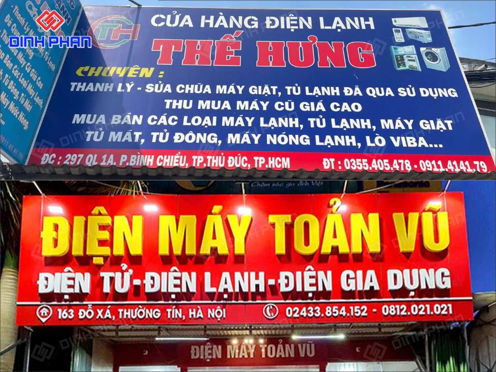 làm bảng hiệu in UV