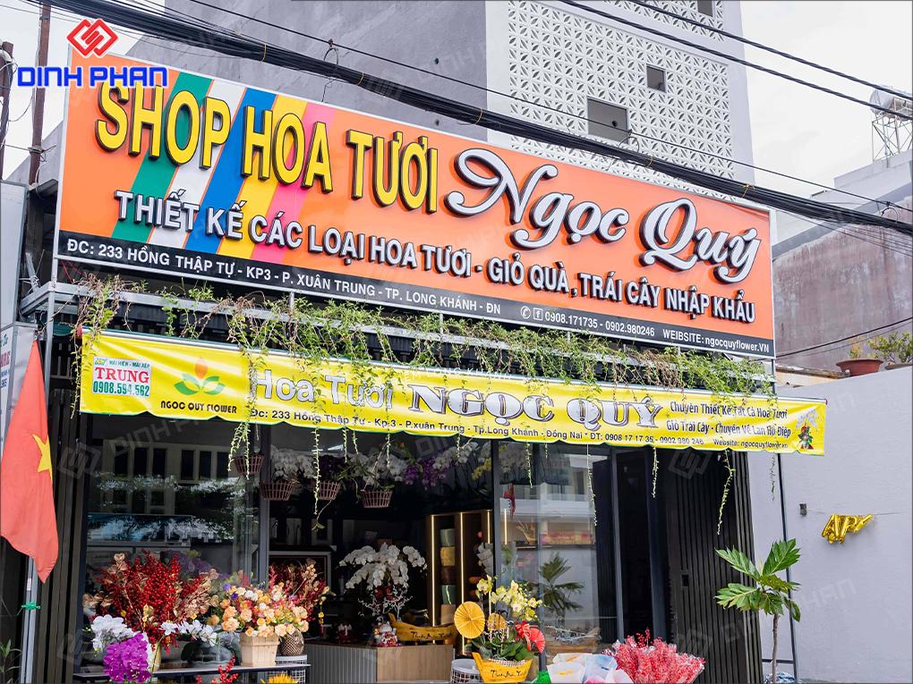Bảng hiệu shop hoa