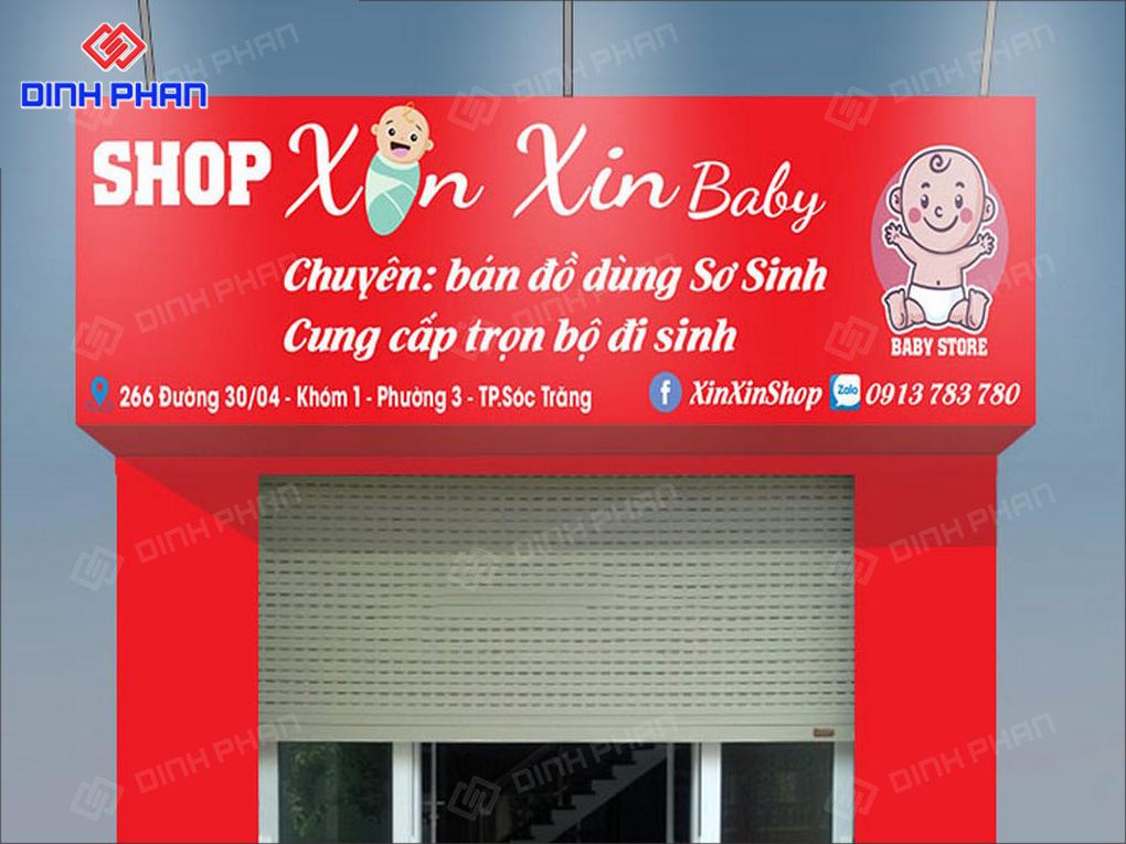 bang hieu shop me va be 1 biển bạt mẹ và bé đẹp