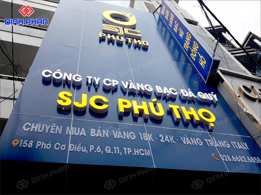 bảng hiệu tiệm vàng, trang sức