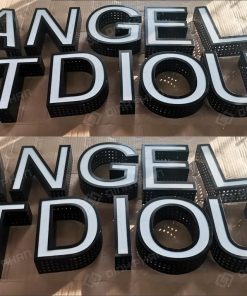 chu inox duc lo son den bang hieu chu inox duc lo
