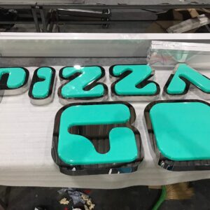 Chữ inox mặt mica hút nổi