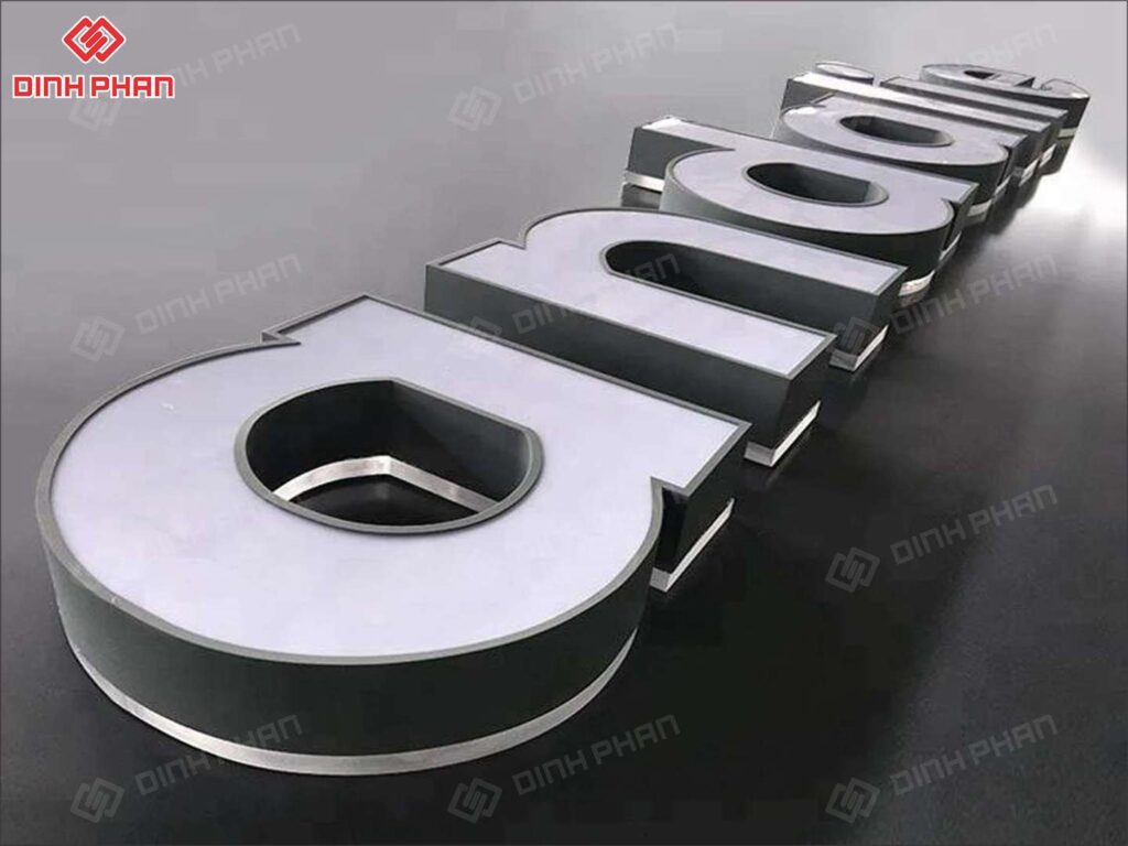 chu inox sang chan 22 Bảng Hiệu Chữ Inox Sáng Chân Cao Cấp