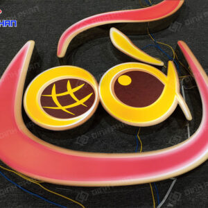 Chữ mica viền inox