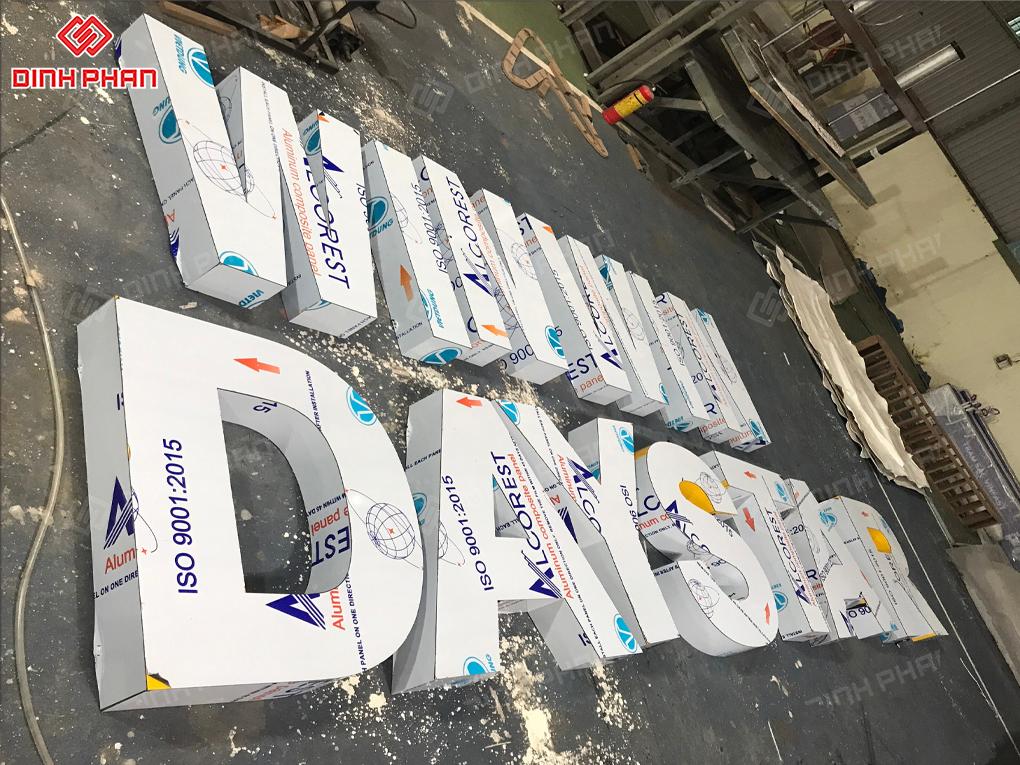 chu noi alu Làm bảng hiệu chữ alu