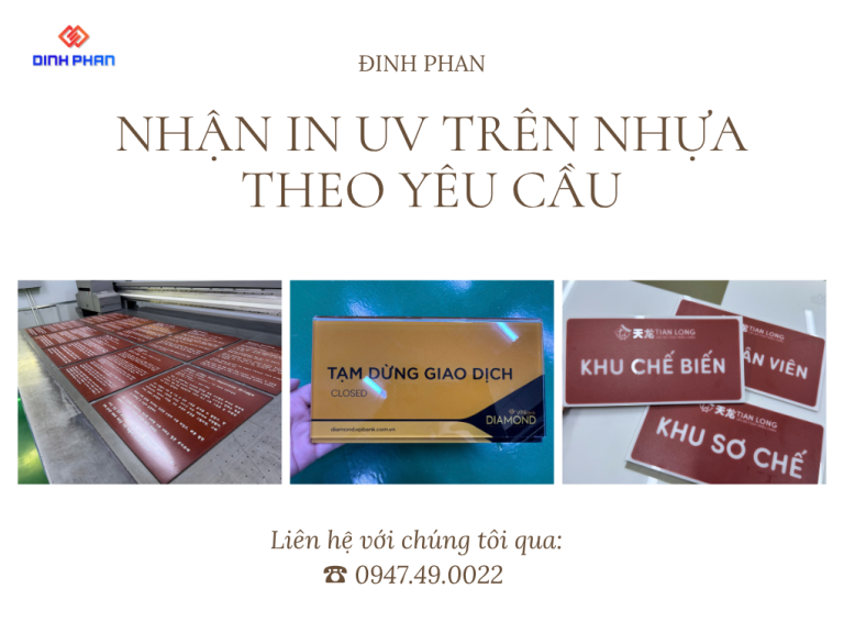 Nhận In UV Trên Nhựa Giá Rẻ Lấy Liền