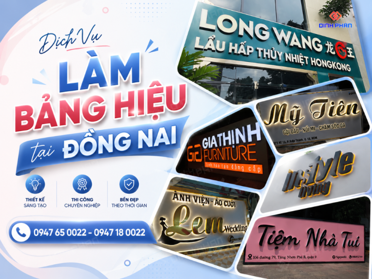 Công Ty Gia Công Làm Bảng Hiệu Đồng Nai